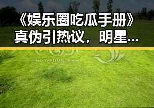 《娱乐圈吃瓜手册》真伪引热议，明星回应成焦点